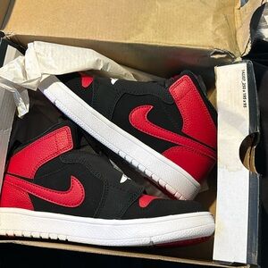 Sky Jordan, red and black